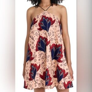 Mangishi Doll Didi Halter Mini Dress size 8 Floral Print